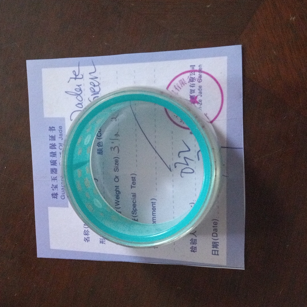 Certified Jadeite bracelet